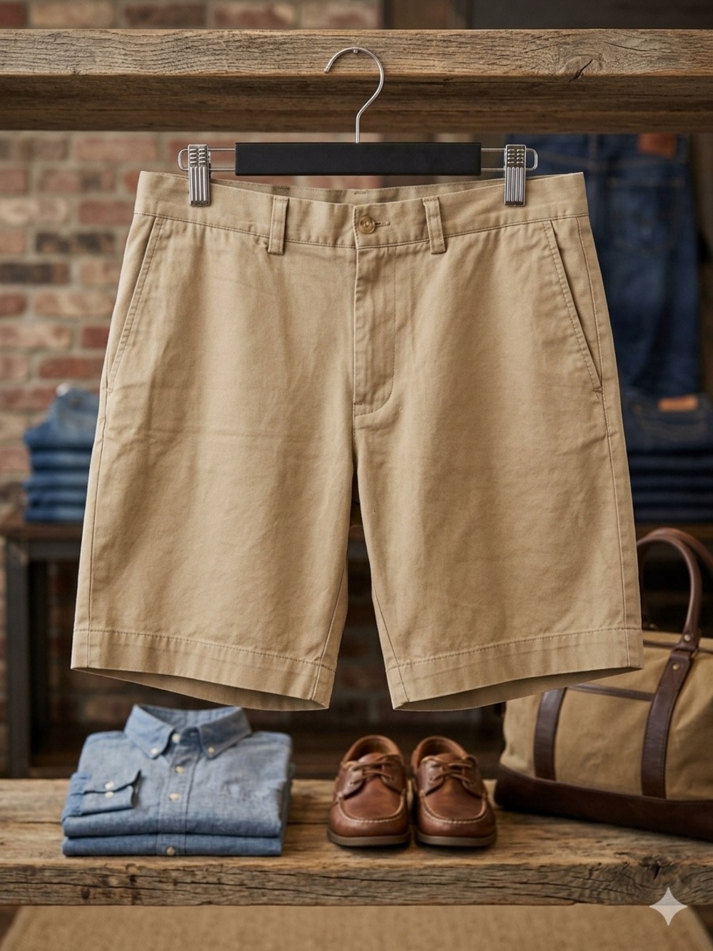 Polo by Ralph Lauren Flat Front Chino Shorts - Tan